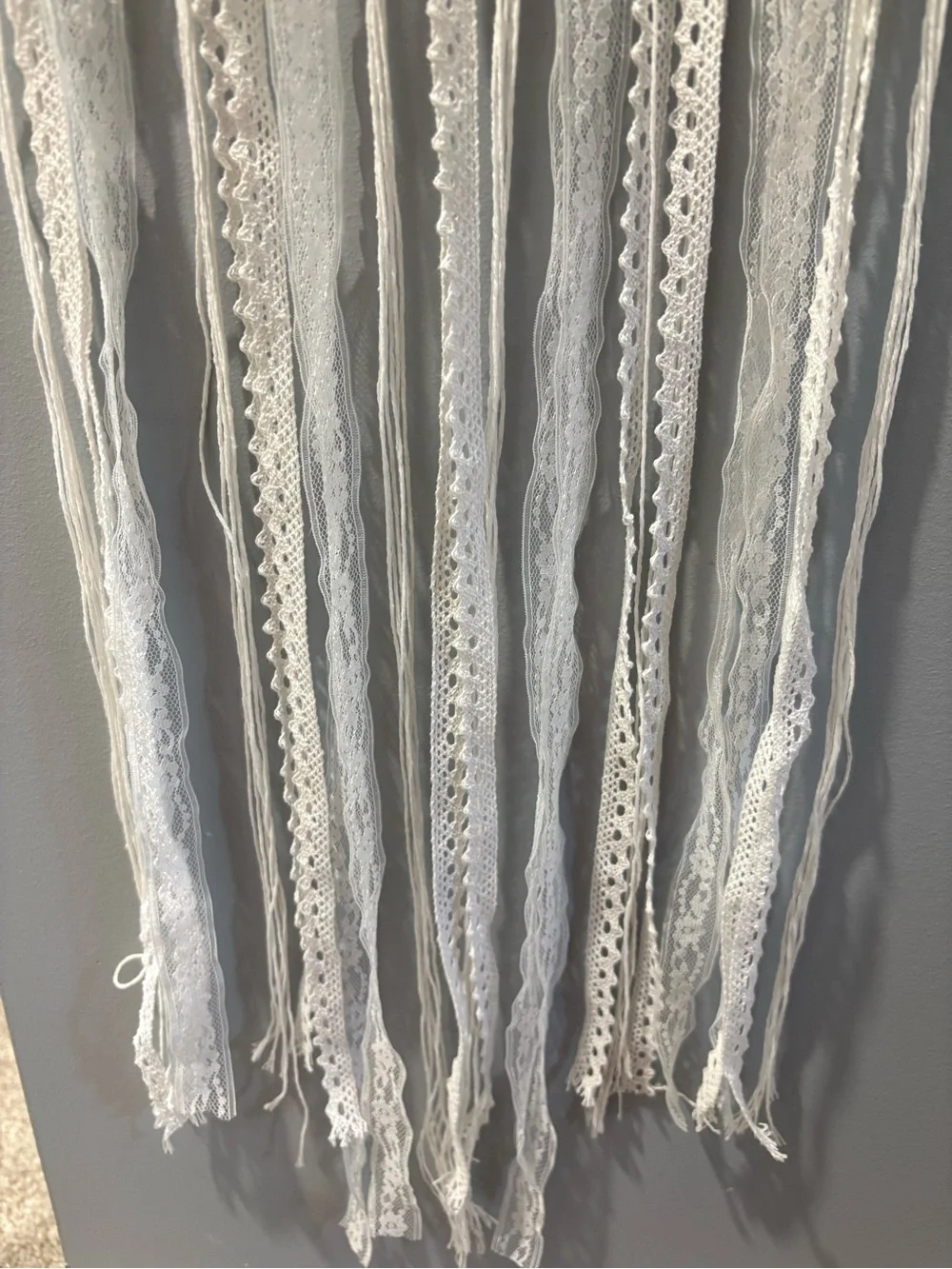 Spencer's White Triangle Crochet Dreamcatcher Tapestry